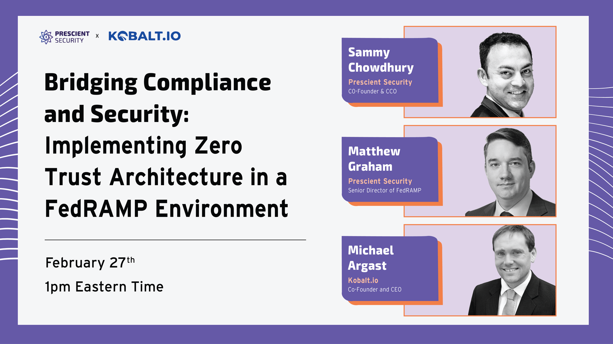 Zero Trust FedRAMP Webinnar Zero Trust FedRAMP Webinnar